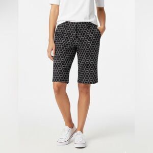 Take 50% OFF- George Think Slim Black&White Shorts, Size-18W